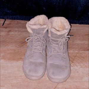 fluffy boots